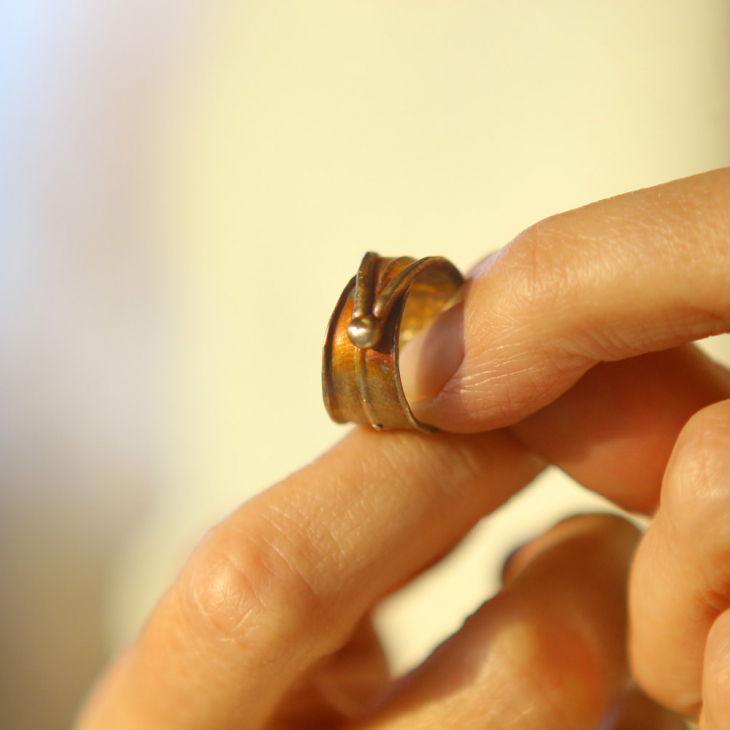 Ring in silver,Oleander, фото 2