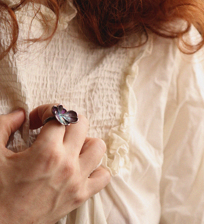 Fleur de Magique Silver Ring, Hydrangea, фото 2