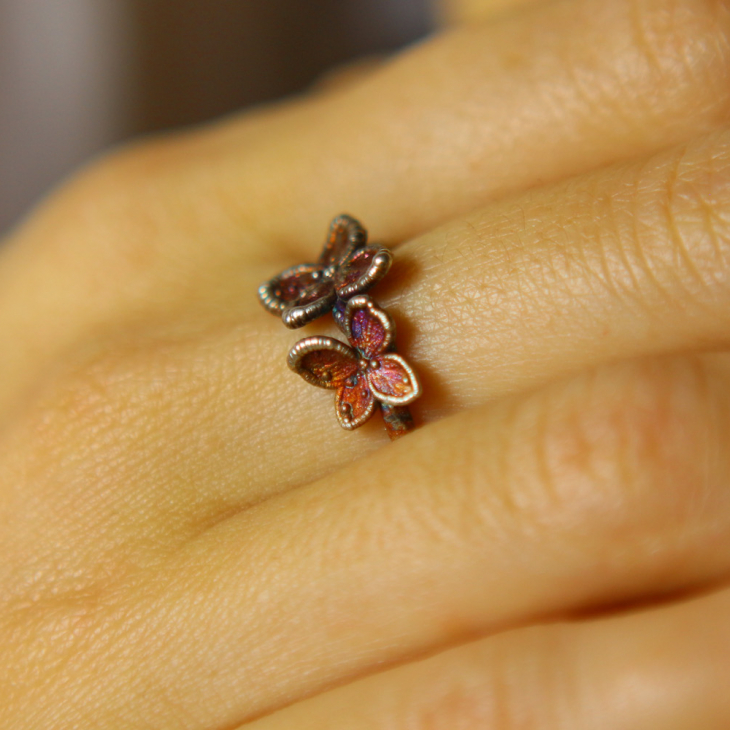 Ring in silver, Hydrangea , фото 4