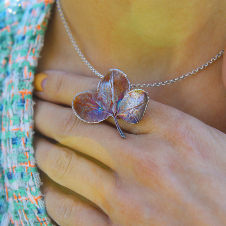 Pendant in silver, Clover, фото 3
