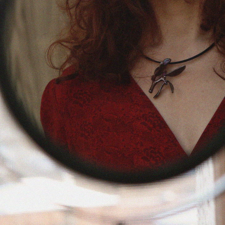 Кулон в серебре Poison, Омела, фото 2