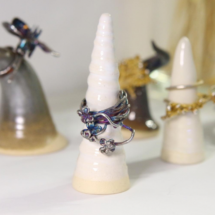 Кольцо в серебре Fleur de Magique, Сирень, фото 3