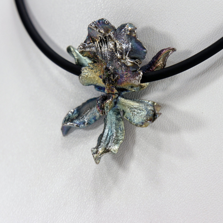 Кулон в серебре Fleur de Magique, Орхидея, фото 3