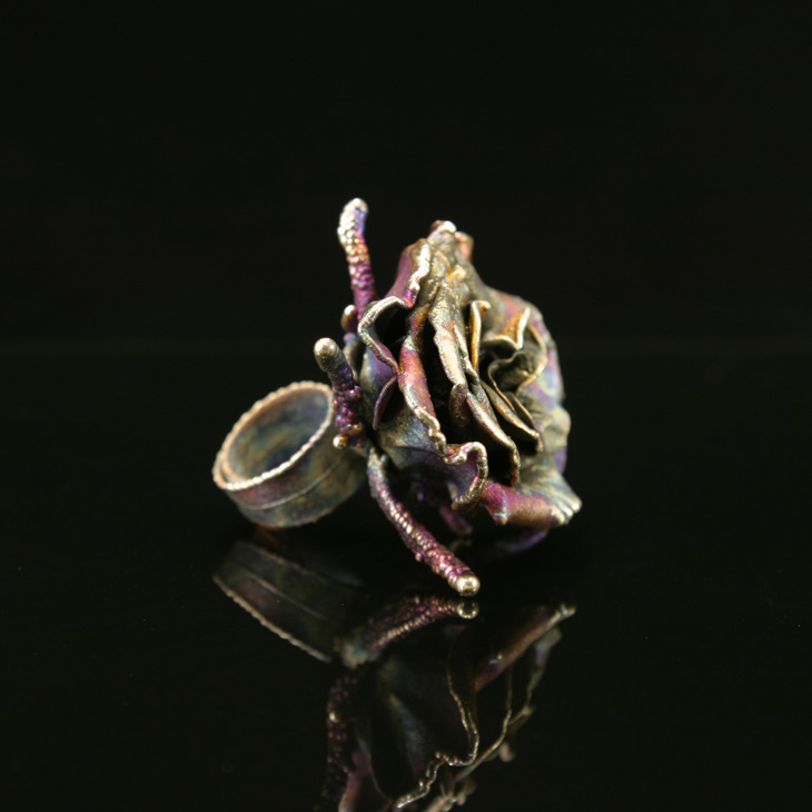 Кольцо в серебре Fleur de Magique, Роза, фото 3