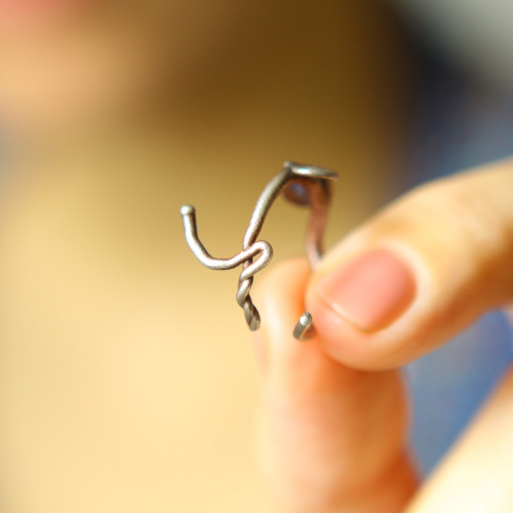 Ring in silver, Hydrangea , фото 3