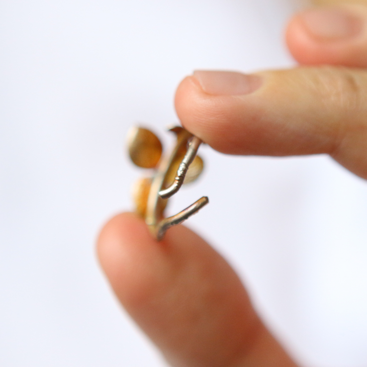 Ring in silver, Hydrangea , фото 2