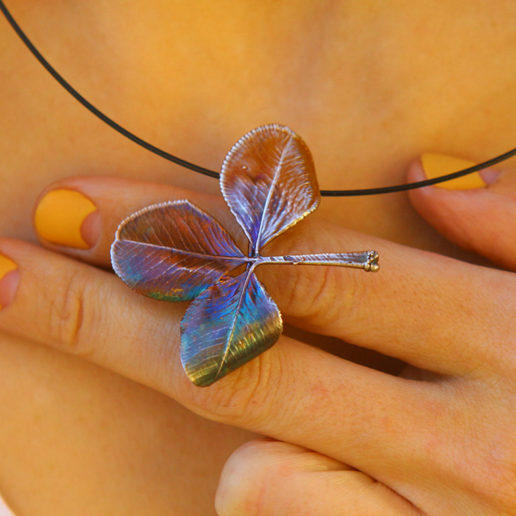 Pendant in silver, Clover, фото 3