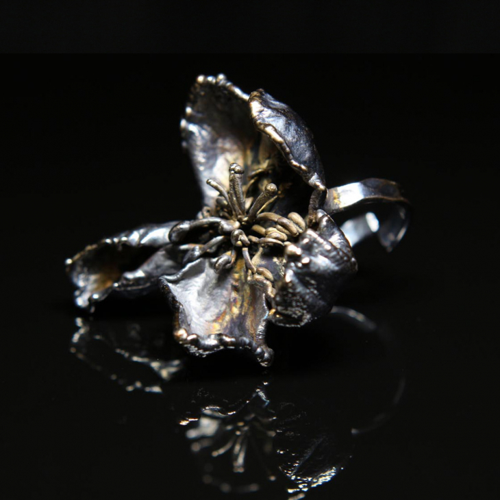 Кольцо в серебре Fleur de Magique, Яблоня, фото 2