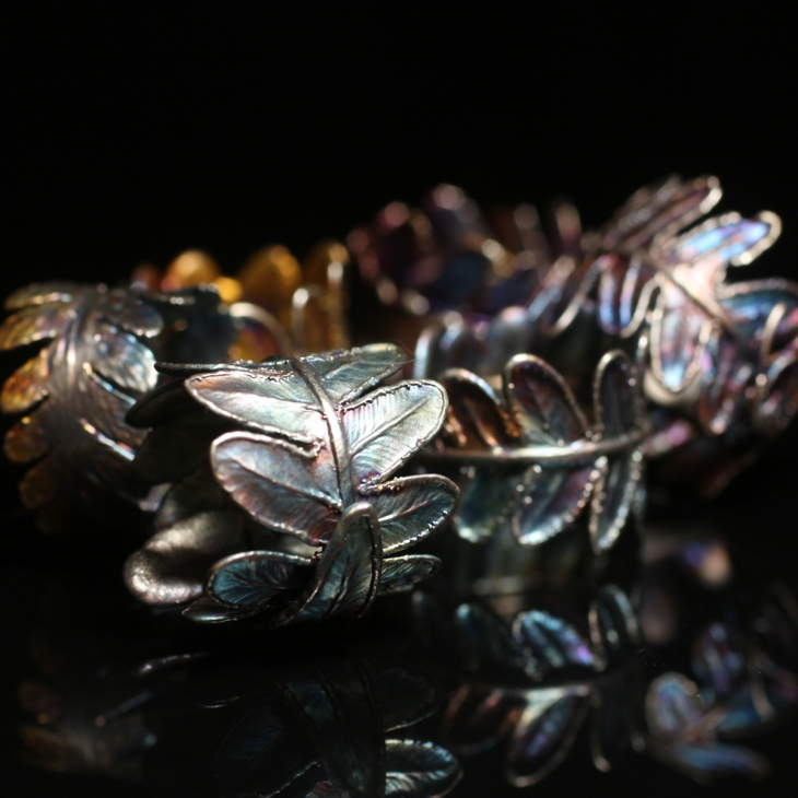 Кольцо Fern Flower в серебре, Папоротник, фото 4