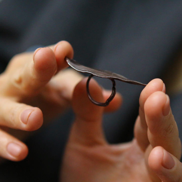 Laurel leaf ring in Silver, фото 2