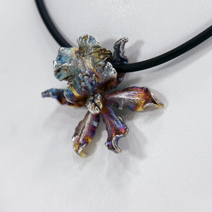 Кулон в серебре Fleur de Magique, Орхидея, фото 3