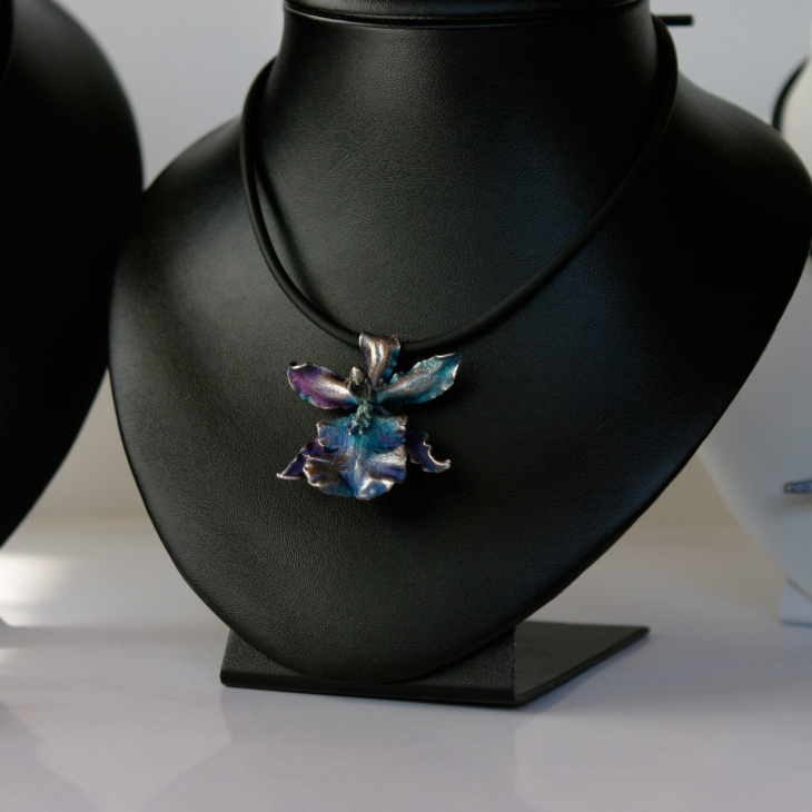 Кулон в серебре Fleur de Magique, Орхидея, фото 2