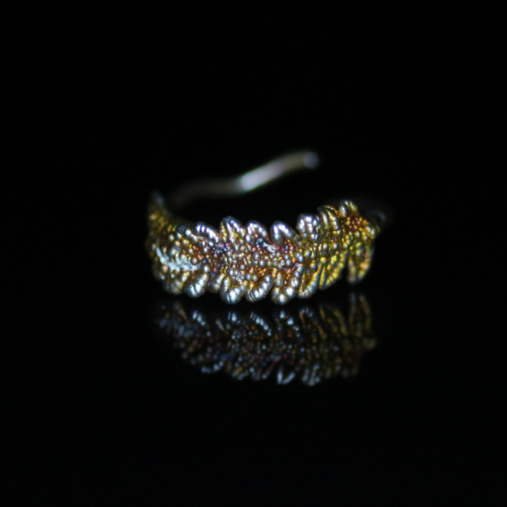 Fern leaf ring in silver , фото 5
