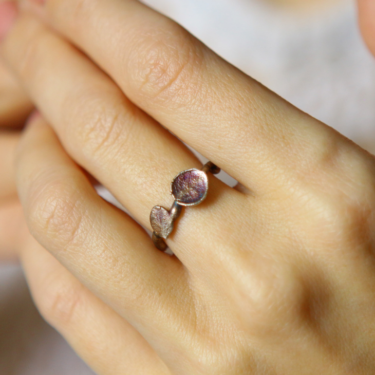 Ring in silver, Hydrangea , фото 2