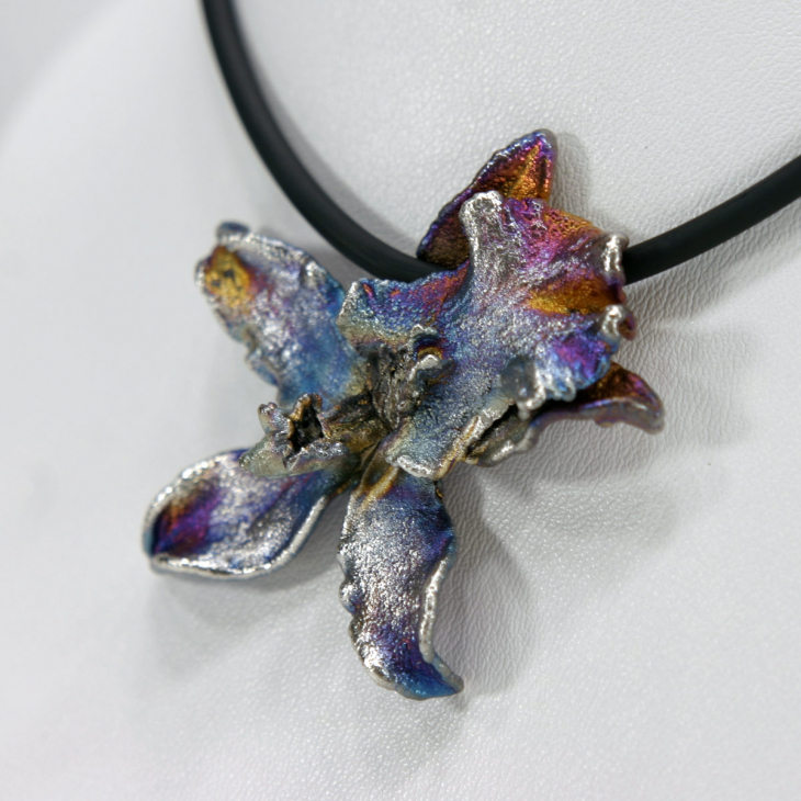 Кулон в серебре Fleur de Magique, Орхидея, фото 2