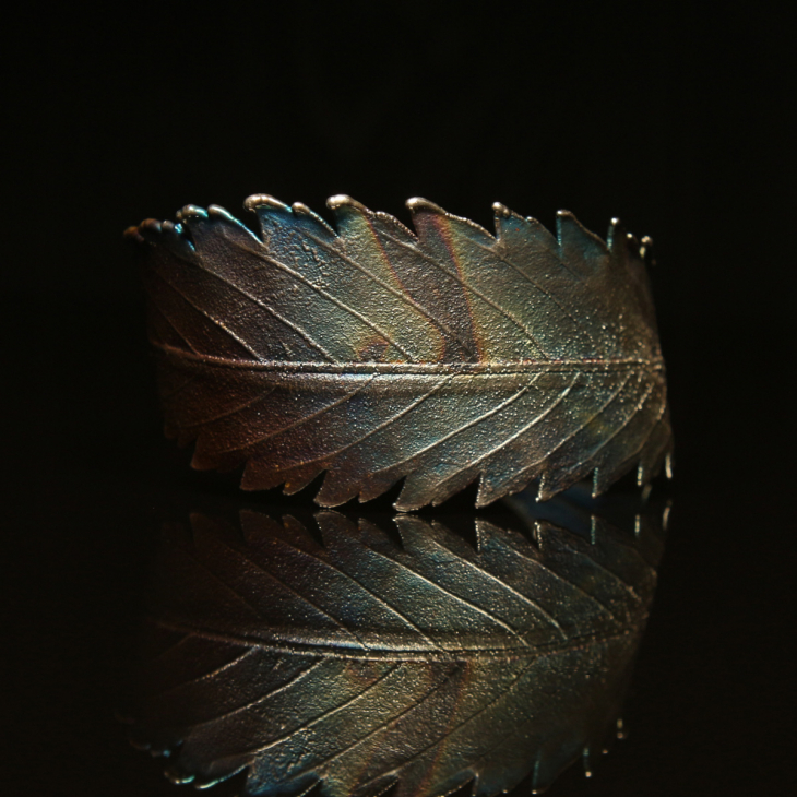 Браслет Flora в серебре, Каннабис , фото 3