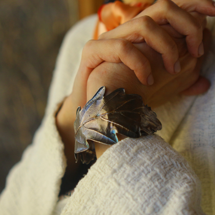 Bracelet in silver ,Oak, фото 4