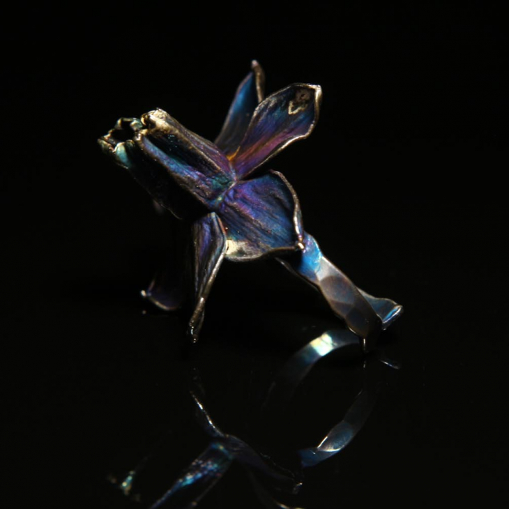 Кольцо в серебре Fleur de Magique, Нарцисс, фото 3