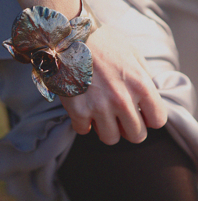 Браслет в серебре Fleur de Magique, Орхидея, фото 3