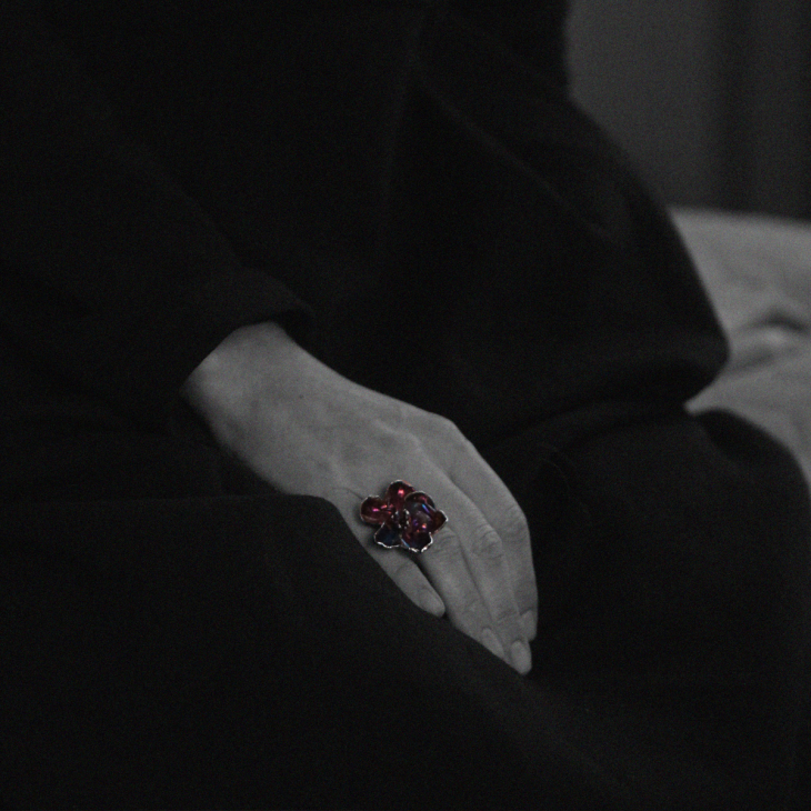 Кольцо в серебре Fleur de Magique, Айва Японская, фото 2