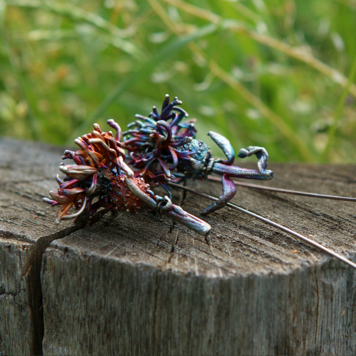 Серьги в серебре Fleur de Magique, Васильки, фото 4