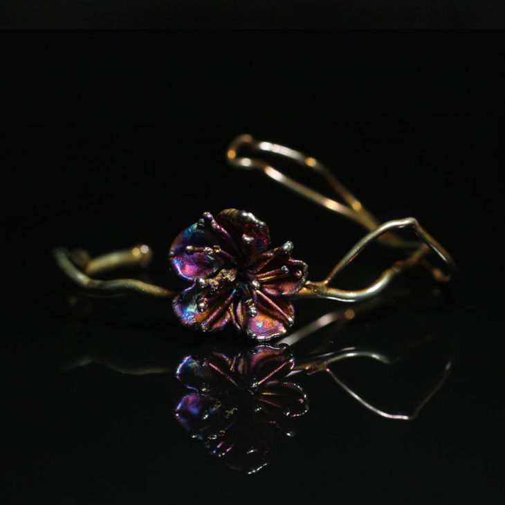 Браслет в серебре Fleur de Magique, Абрикос, фото 2