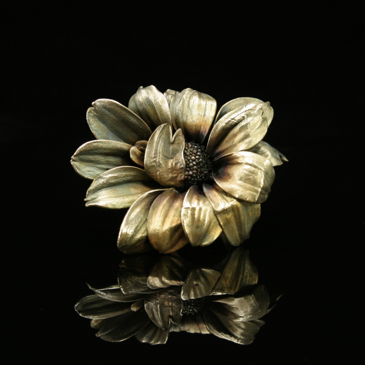 Кольцо в серебре Fleur de Magique, Хризантема, фото 2