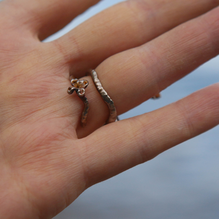 Ring in silver, Lilac, фото 3