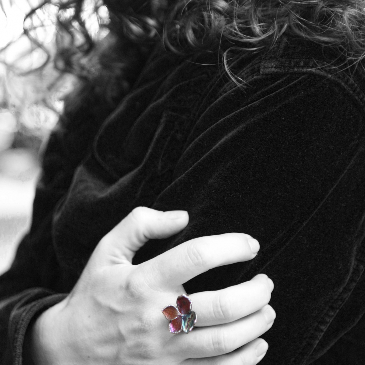 Кольцо в серебре Fleur de Magique, Гортензия, фото 4