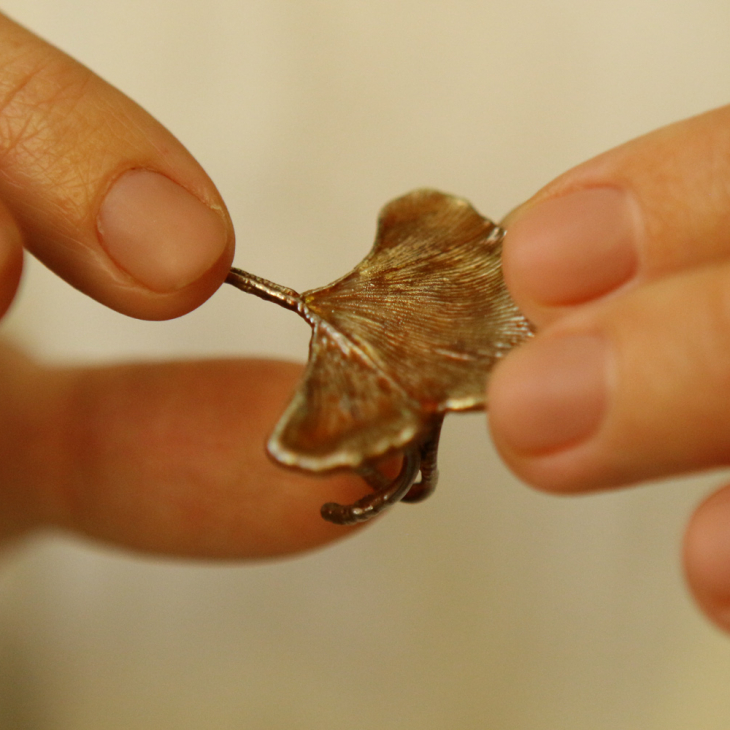 Ring in silver,Ginkgo, фото 2