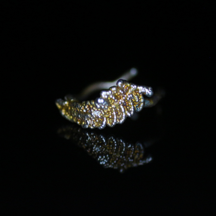 Fern leaf ring in silver , фото 5