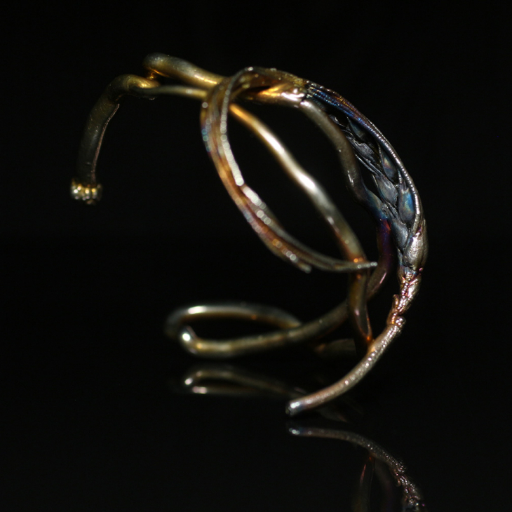 Браслет в серебре Flora, Пшеница, фото 5