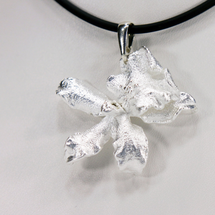 Кулон в серебре Fleur de Magique, Орхидея, фото 3