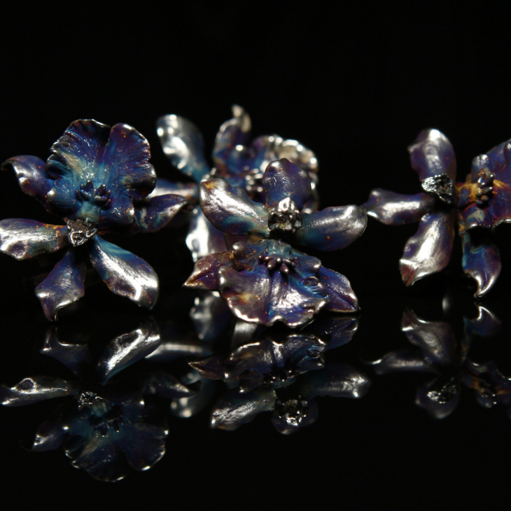 Кольцо в серебре Fleur de Magique, Орхидея, фото 2