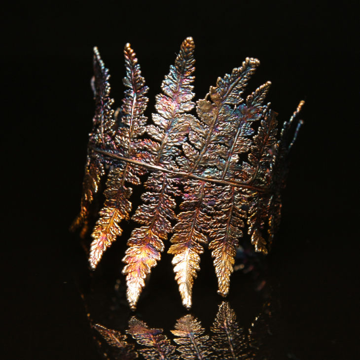 Браслет Fern Flower в серебре, Папоротник, фото 3