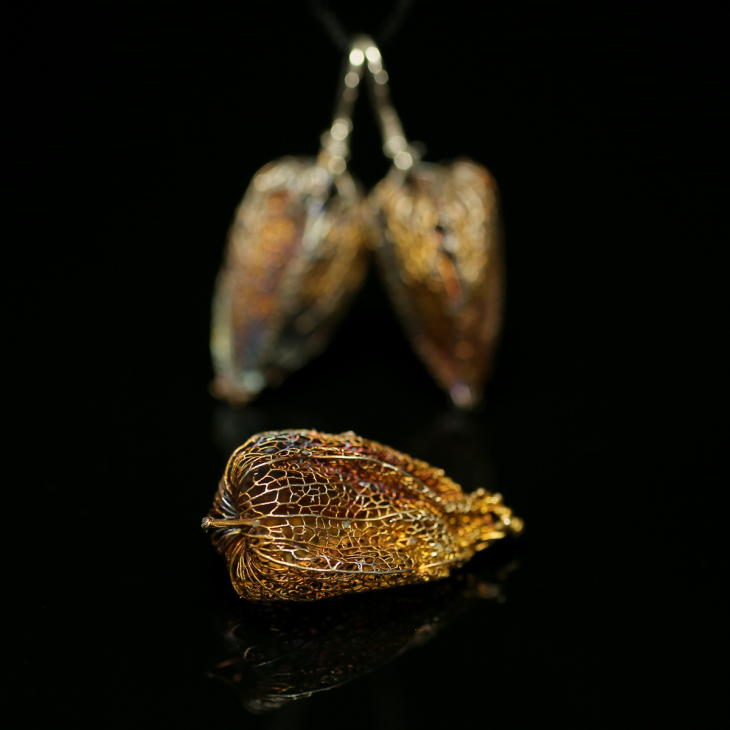 Серьги в серебре Love Alchemy, Физалис, фото 3