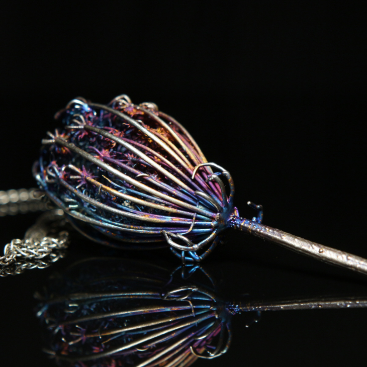 Кулон в серебре Fleur de Magique, Тмин, фото 1