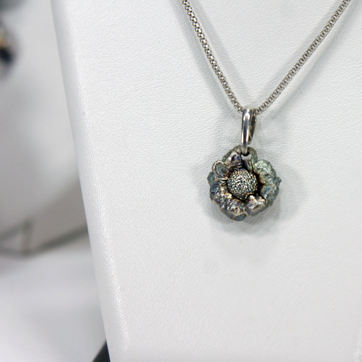 Кулон в серебре Fleur de Magique, Хризантема, фото 2