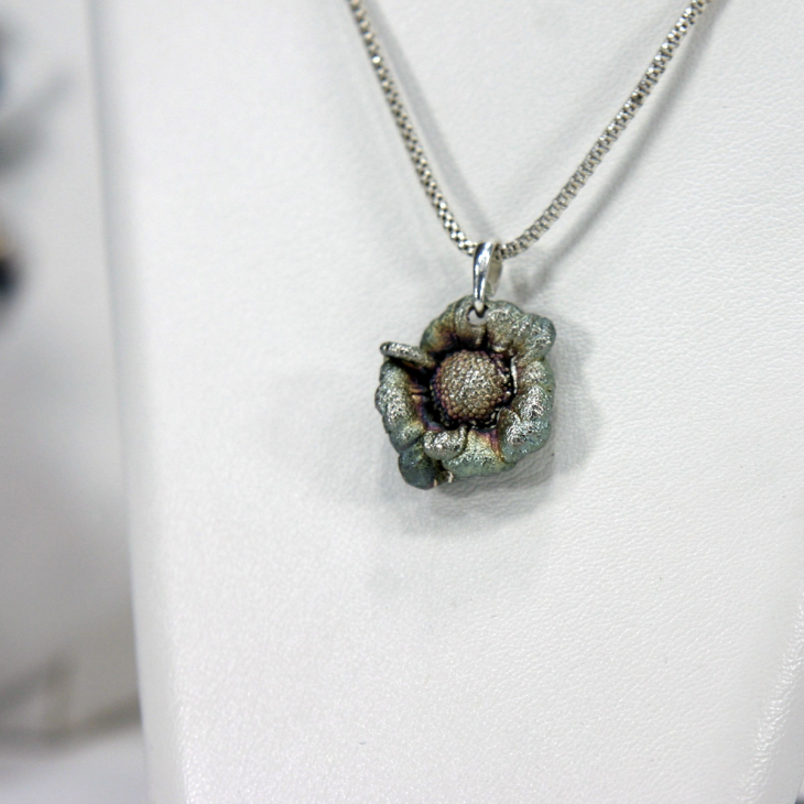 Кулон в серебре Fleur de Magique, Хризантема, фото 2