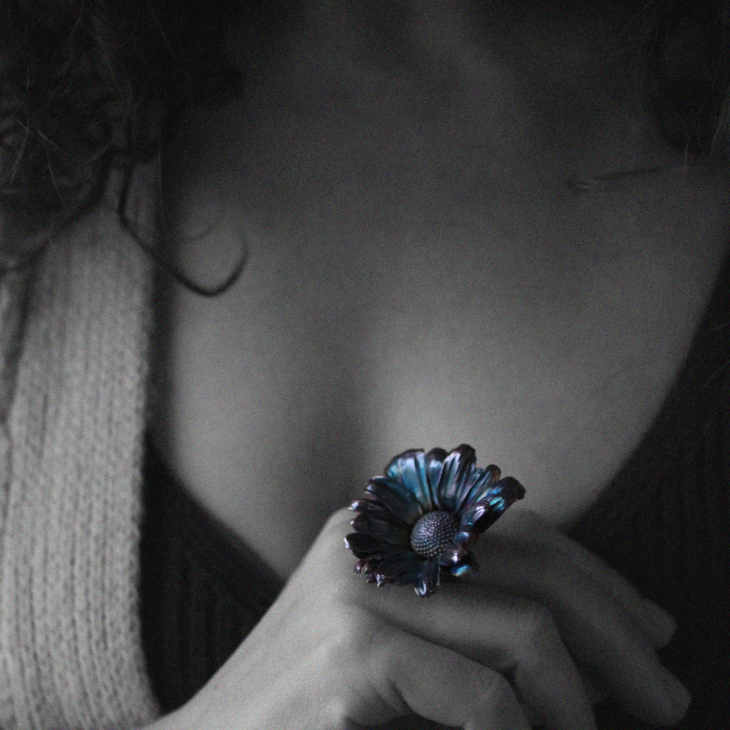 Кольцо в серебре Fleur de Magique, Хризантема, фото 3