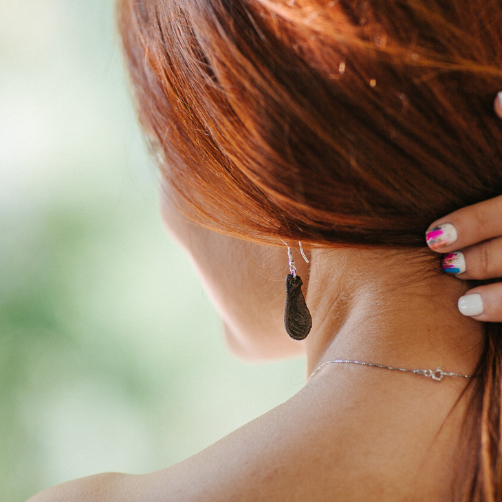 Серьги Wings of Desire, Клен, фото 2