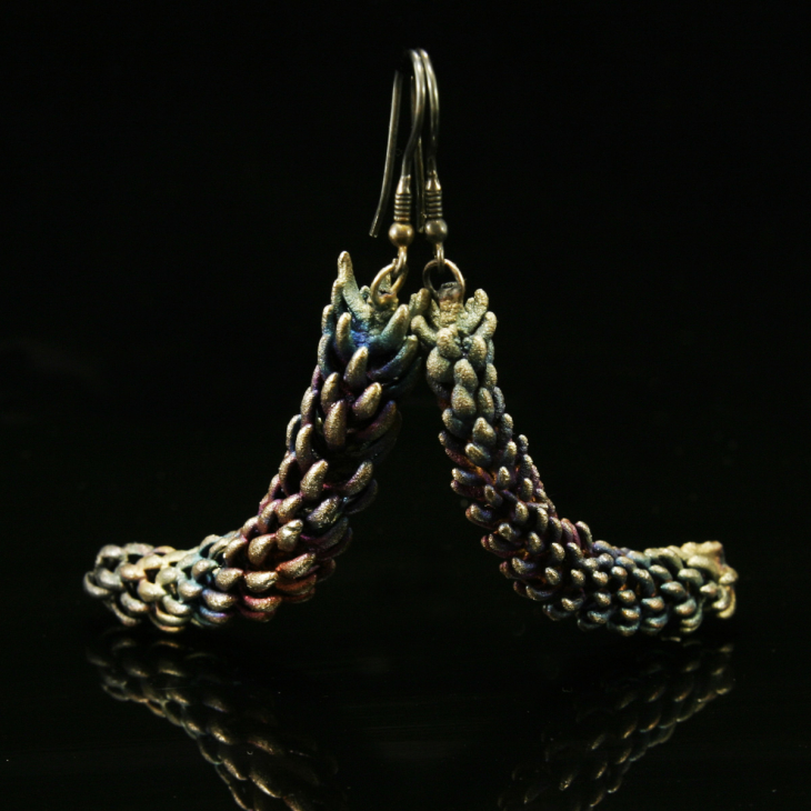 Серьги в серебре Before Time, Араукария, фото 4