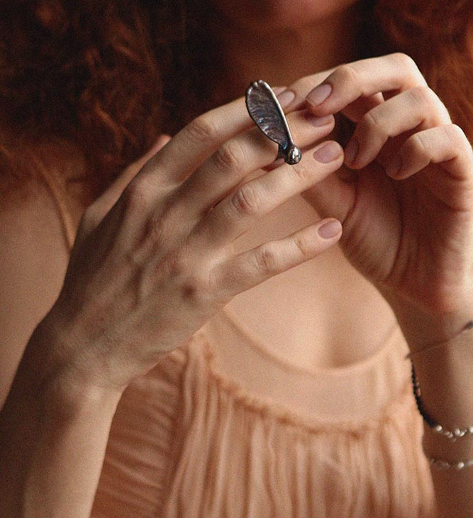 Кольцо в серебре Love Alchemy, Клен, фото 2