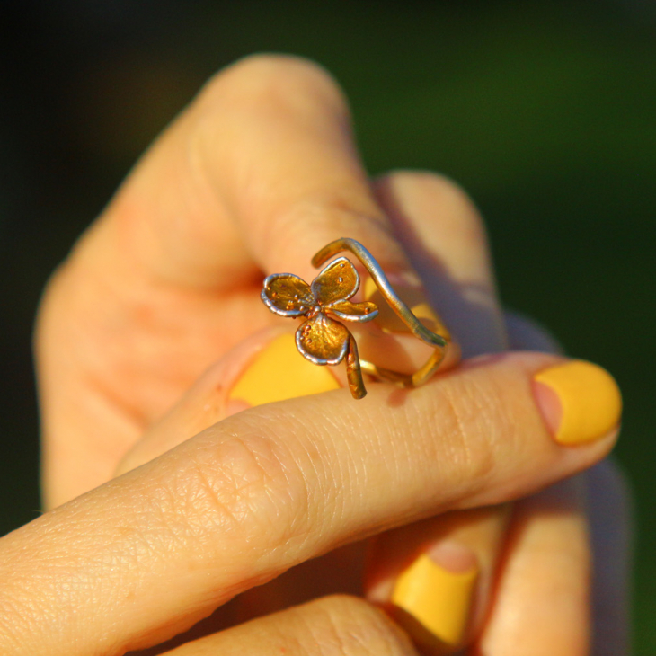 Rings in silver, Hydrangea , фото 3