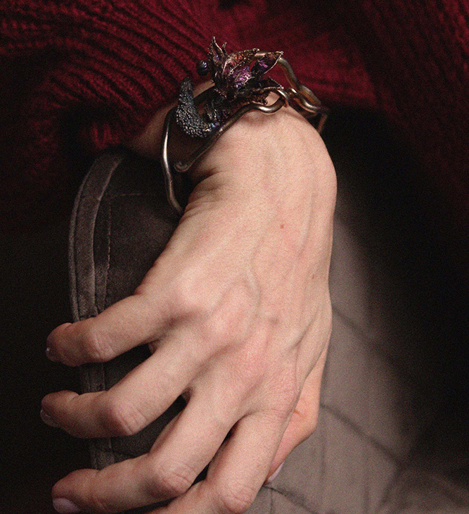 Браслет в серебре Flora, Огурец, фото 2