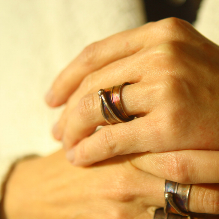 Ring in silver,Oleander, фото 1
