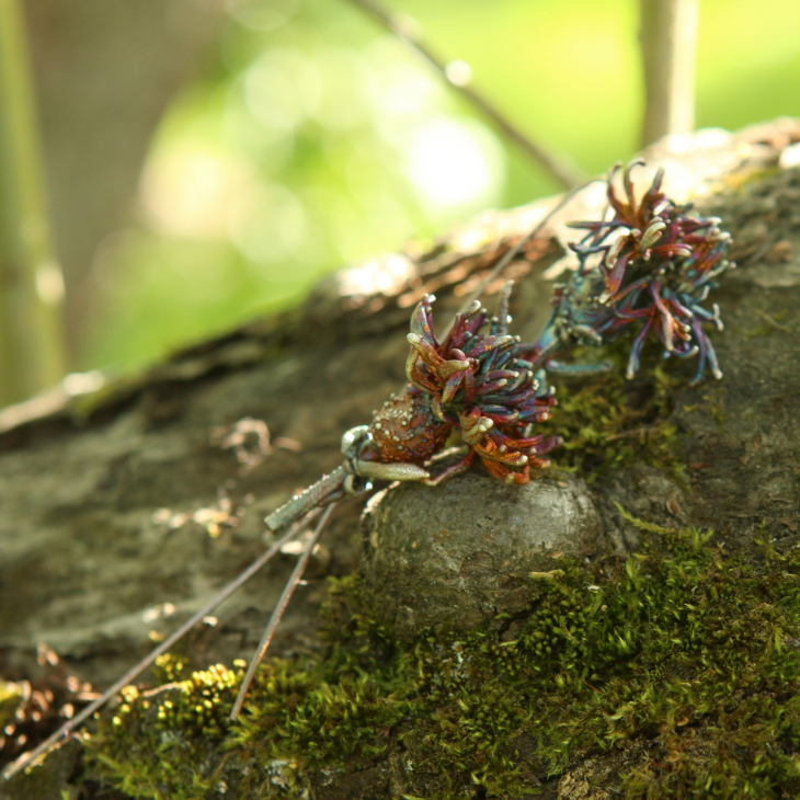 Серьги в серебре Fleur de Magique, Васильки, фото 7