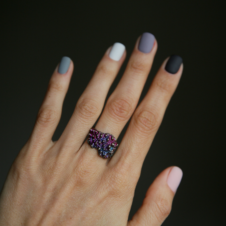 Кольцо в серебре Love Alchemy, Личи, фото 2