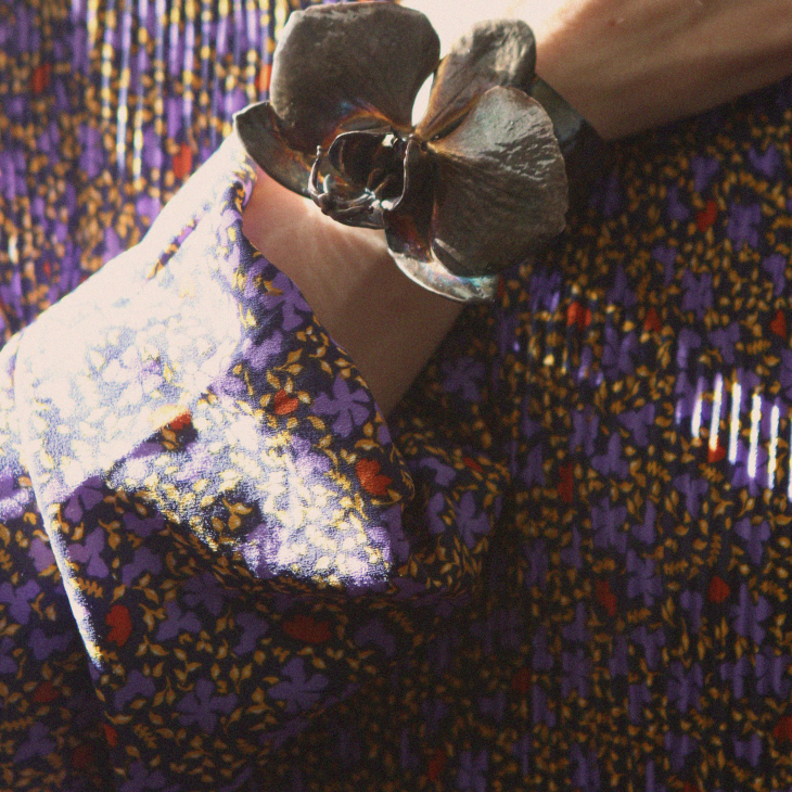 Браслет в серебре Fleur de Magique, Орхидея, фото 2