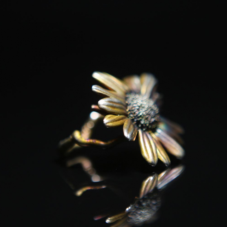 Кольцо в серебре Fleur de Magique, Ромашка, фото 3